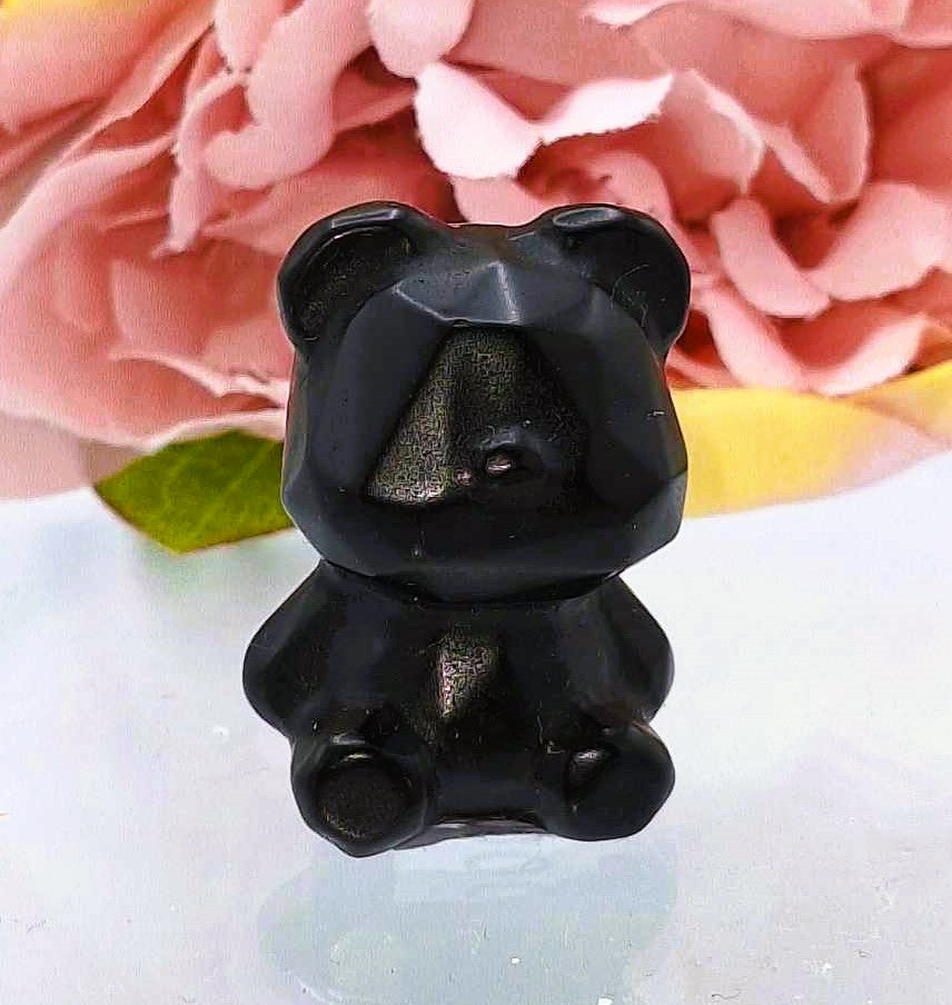 Mini Carvings: Faceted Teddy Bear